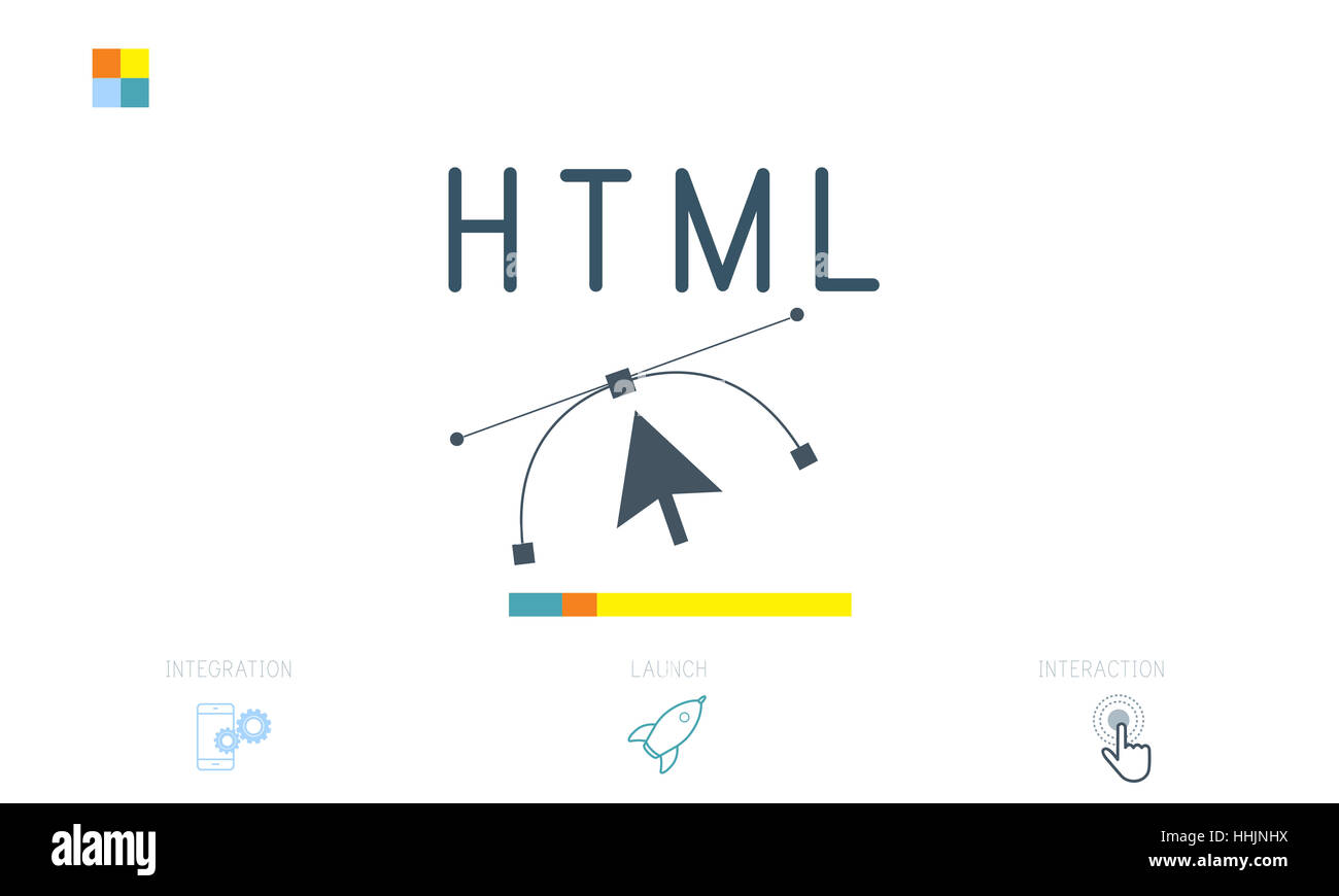 Risponde il design del modello di sito web Concetto di layout Foto Stock
