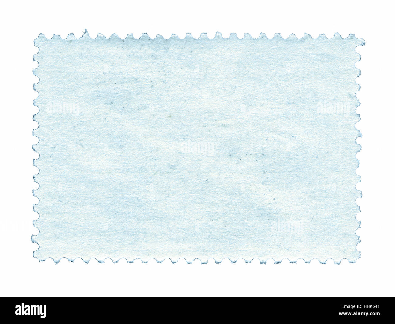 Blank francobollo texture di sfondo isolato su bianco Foto Stock