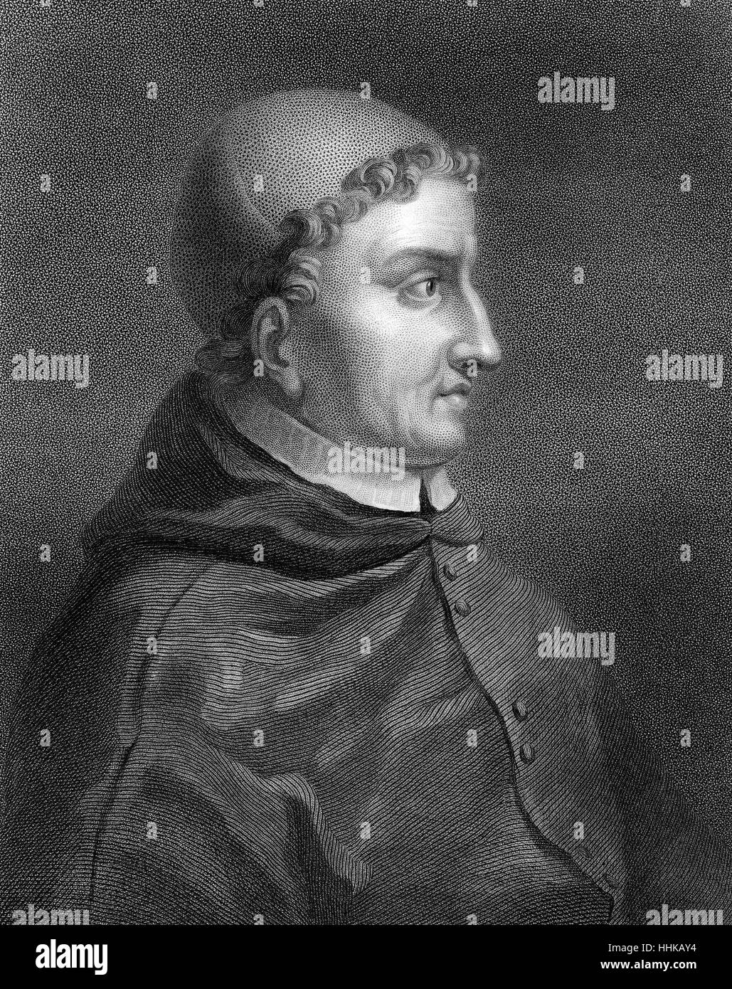 Francisco Jiménez de Cisneros, 1436-1517, noto come Ximenes de Cisneros, un cardinale spagnolo Foto Stock