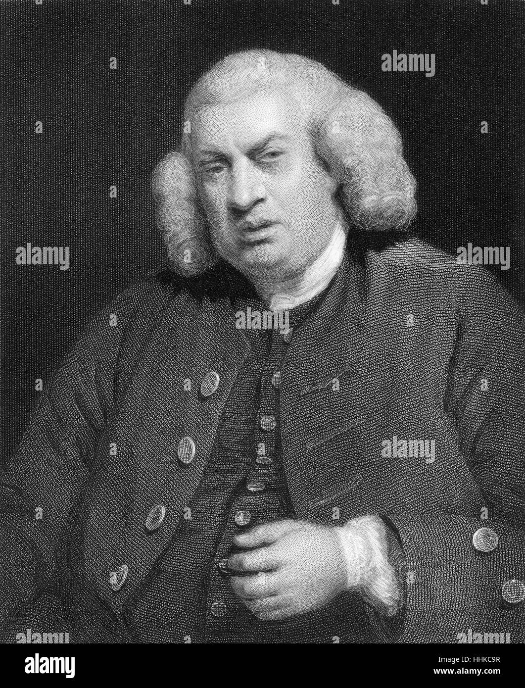 Samuel Johnson, 1709 - 1784, un studioso inglese, scrittore, poeta e critico Foto Stock