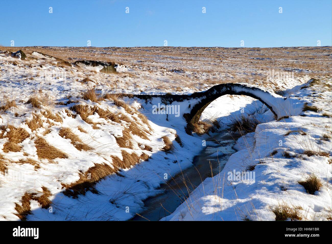 Passerella sul vacche di scarico della testa, Blackstone Edge Foto Stock