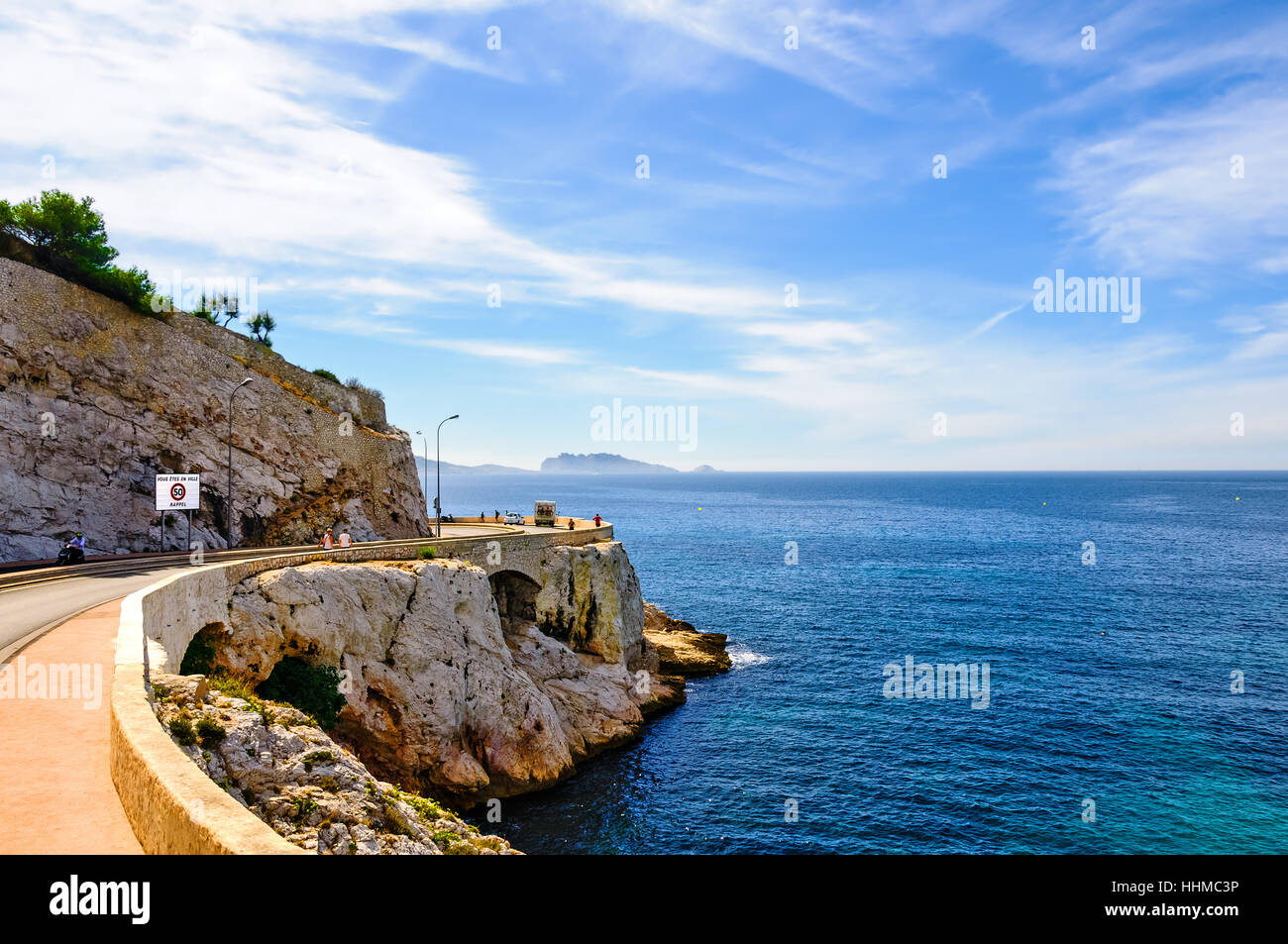 Acqua, mediterraneo, acqua salata, mare oceano, il firmamento cielo, Marsiglia, isola, Foto Stock