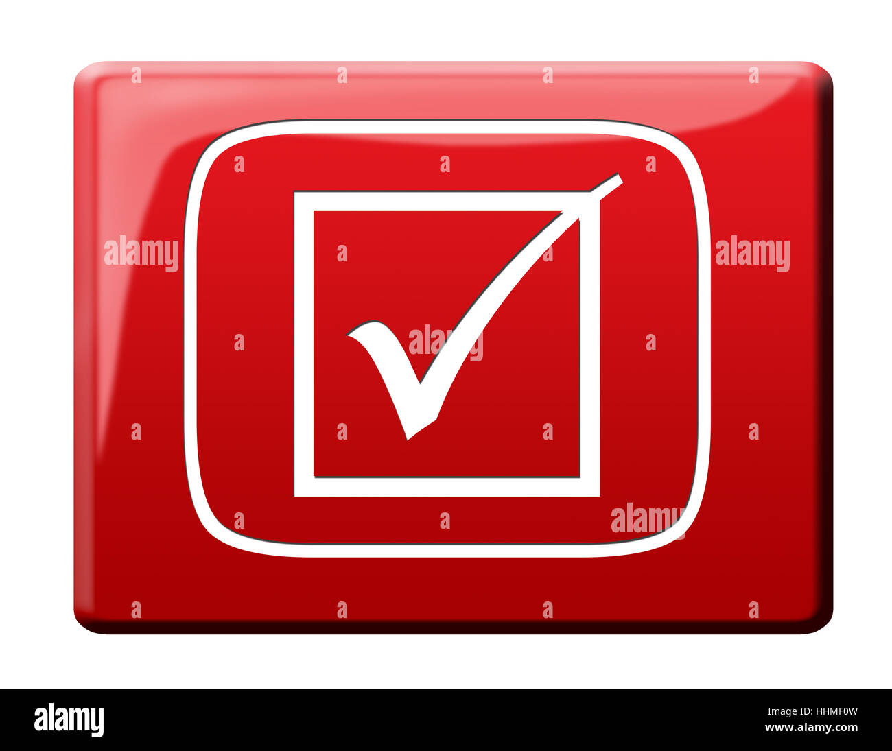 Ok, gancio tick off, destra, inoltre, diritto, sì, segno, segnale, ok, isolato, Foto Stock