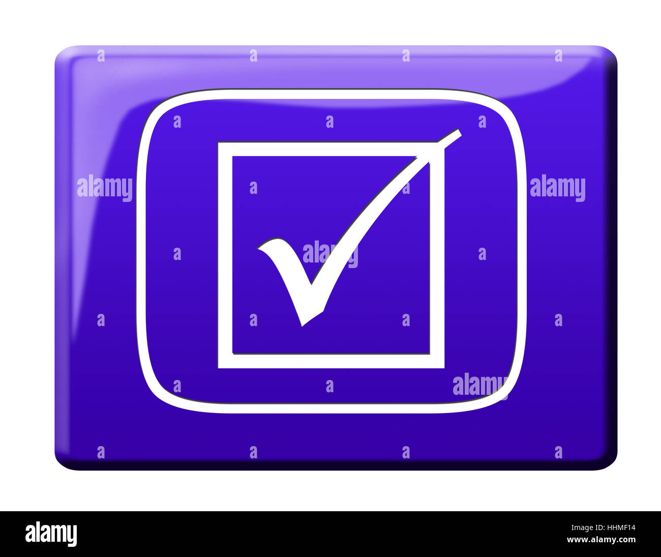 pulsante OK Foto Stock