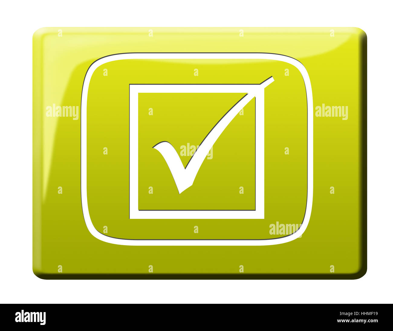 Ok, gancio tick off, destra, inoltre, diritto, sì, segno, segnale, ok, isolato, Foto Stock