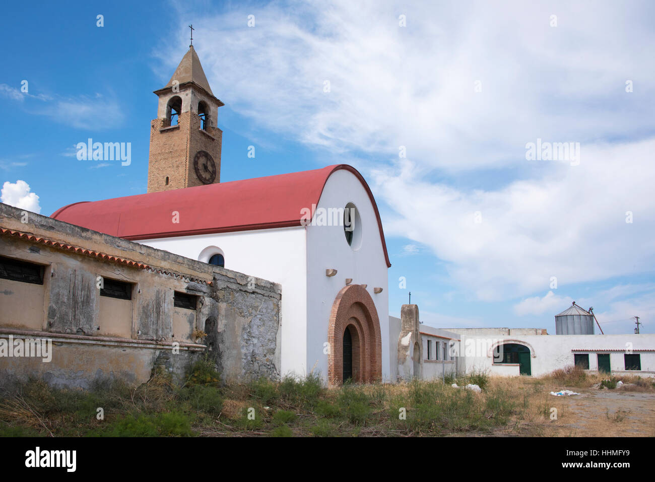 Il monastero abbandonato di San Marco a sud dell'isola di Rodi. Foto Stock