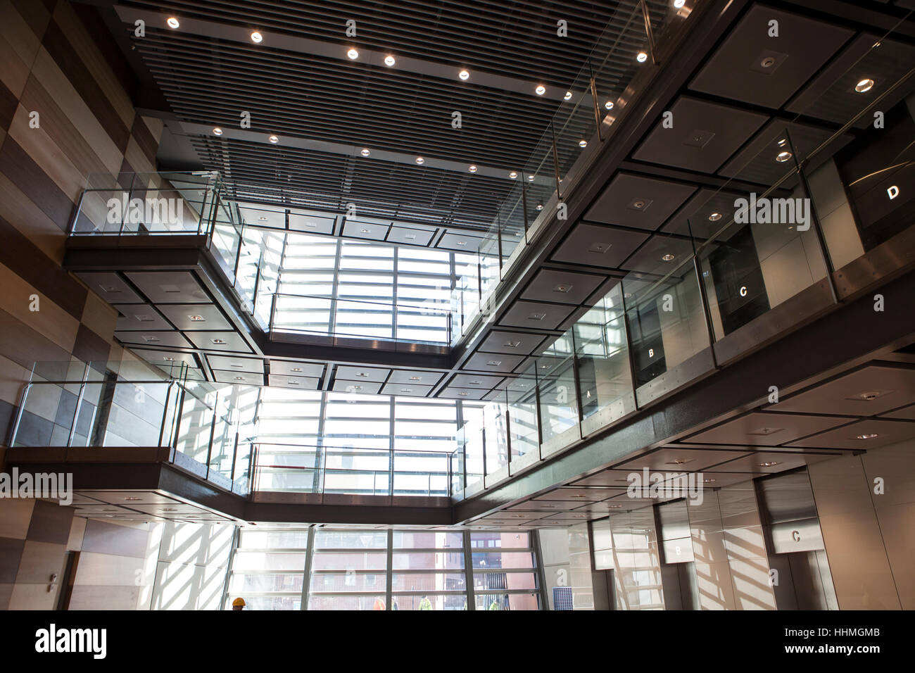 L'interno del nuovo Istituto Crick. La Francis Crick Institute è un centro di ricerche biomediche in Londra. Foto Stock