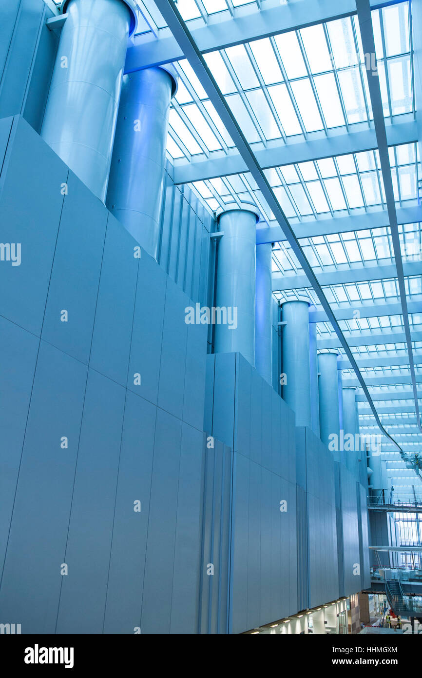 L'interno del nuovo Istituto Crick. La Francis Crick Institute è un centro di ricerche biomediche in Londra. Foto Stock