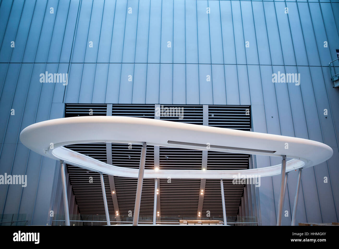 L'interno del nuovo Istituto Crick. La Francis Crick Institute è un centro di ricerche biomediche in Londra. Foto Stock