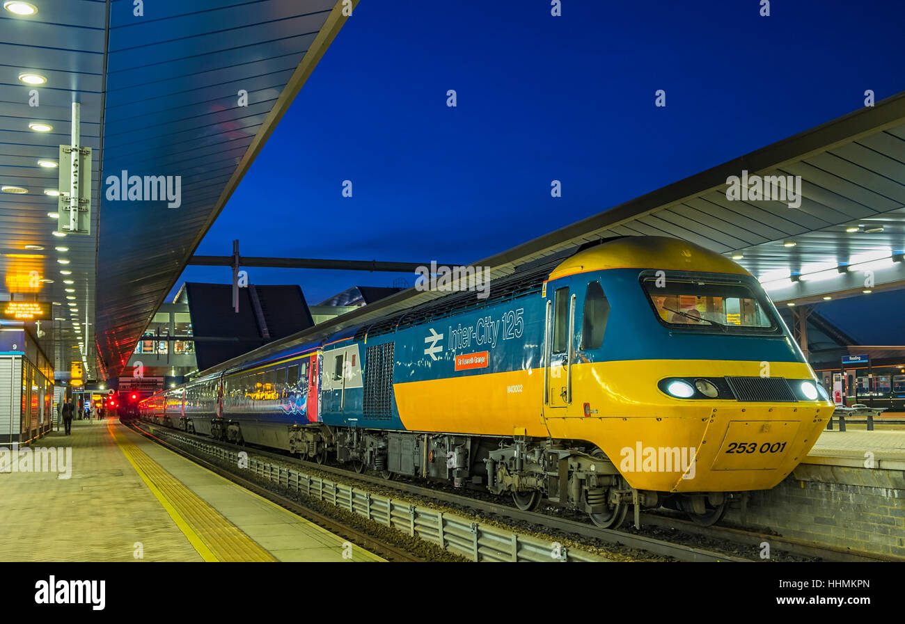 Inter-City 125, 43002, Reading, Berkshire, Regno Unito Foto Stock