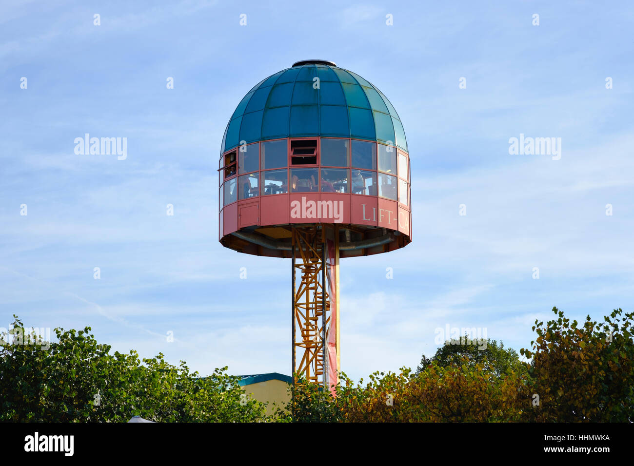 Ostsee-Lift-Café, Baltico Ascensore Caffetteria, Zinnowitz, Usedom, Meclemburgo-Pomerania, Germania Foto Stock