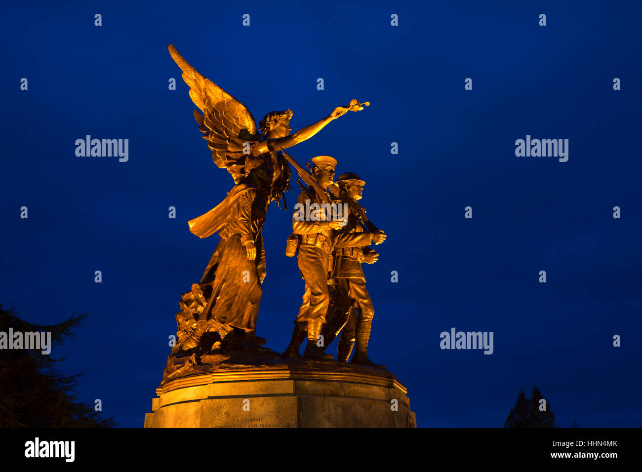 Vittoria alata monumento, State Capitol Mall, Olympia, Washington Foto Stock