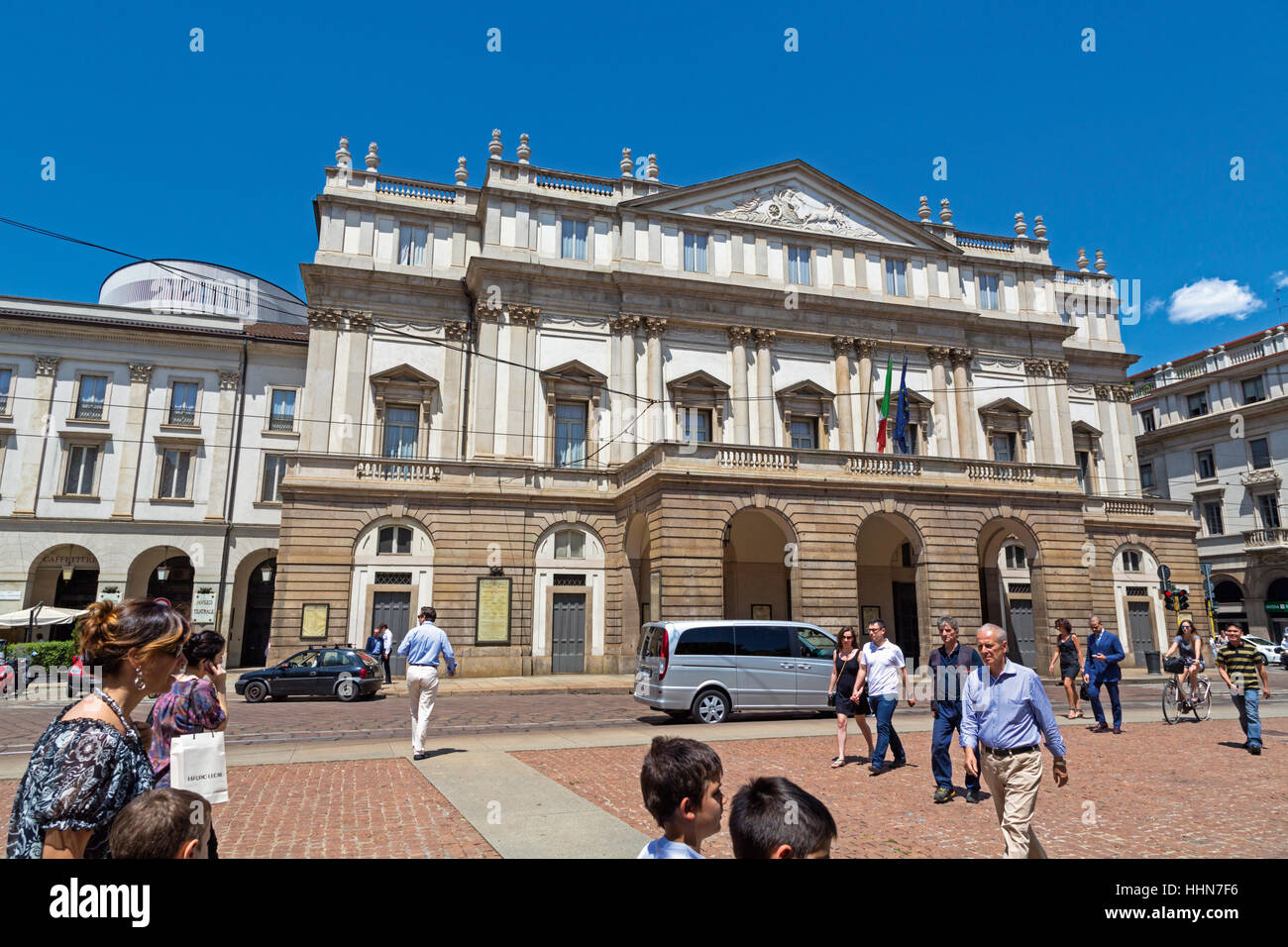 Milano, Provincia di Milano, lombardia, italia. Teatro La Scala. Teatro alla Scala. Foto Stock