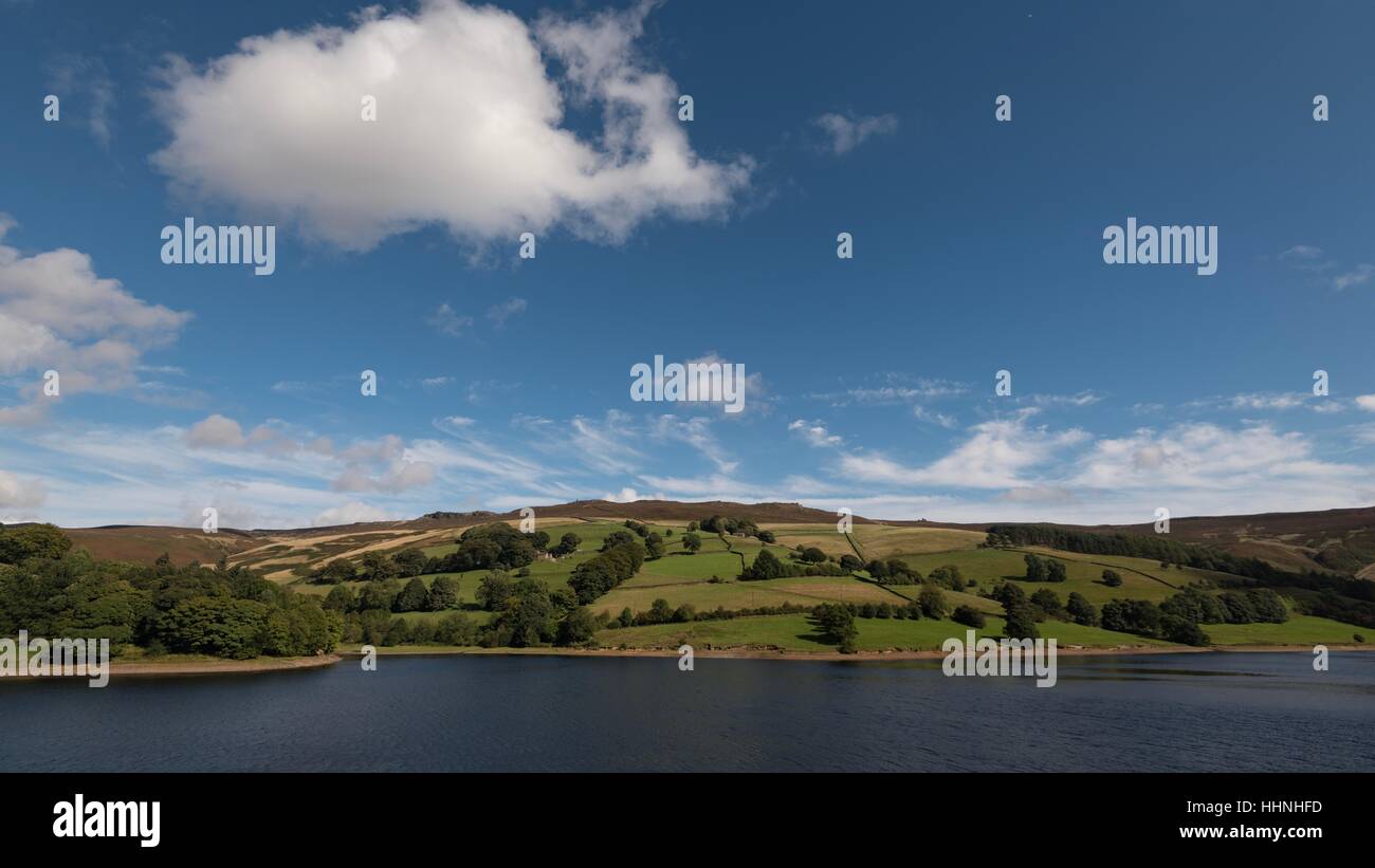 Parco Nazionale di Peak District, un luogo preferito per i fine settimana gite con tutta la famiglia. Foto Stock