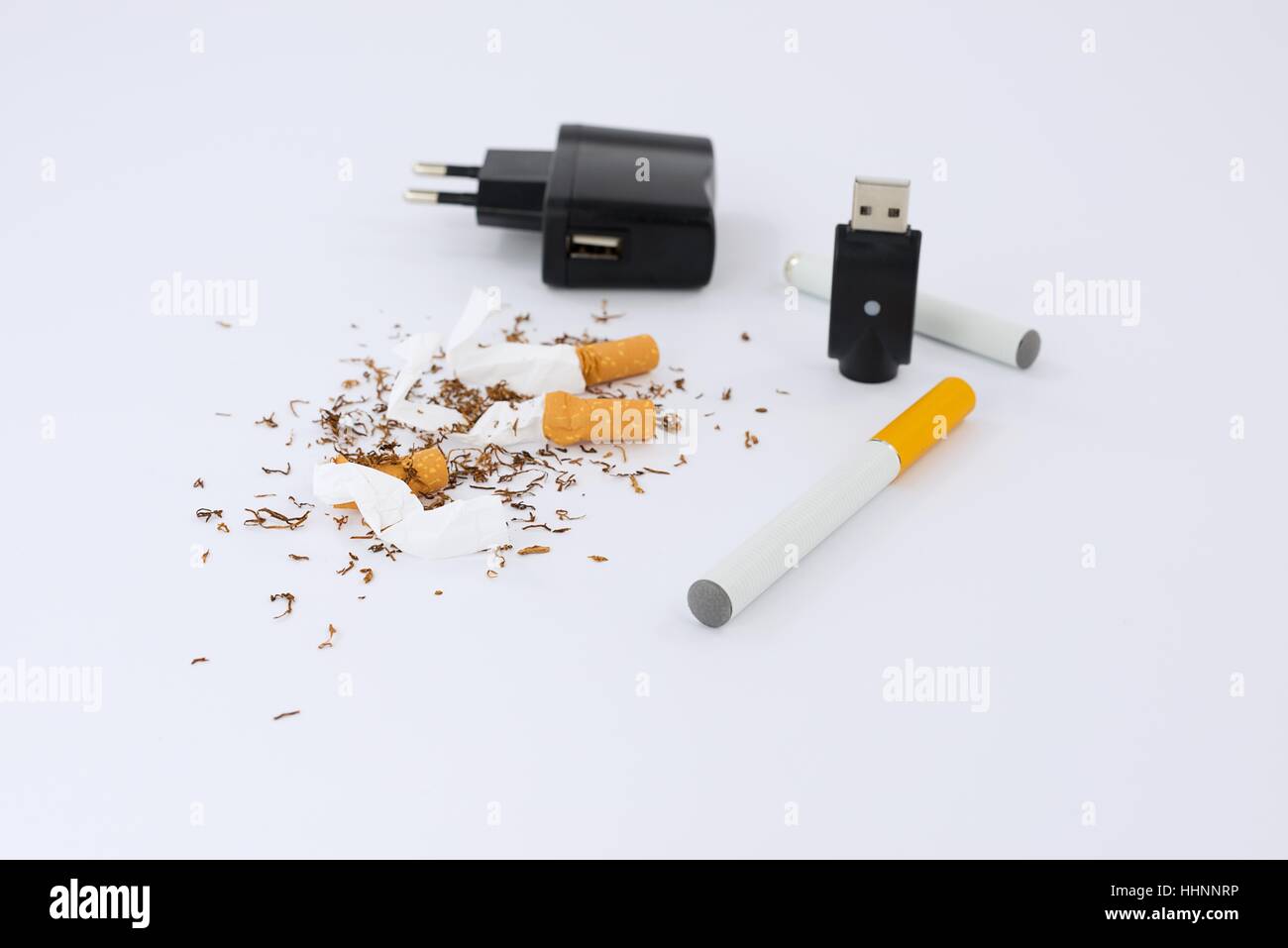 Sigaretta, sigarette fumatore, soffio, fumo, fumare sigarette, oggetto, Foto Stock