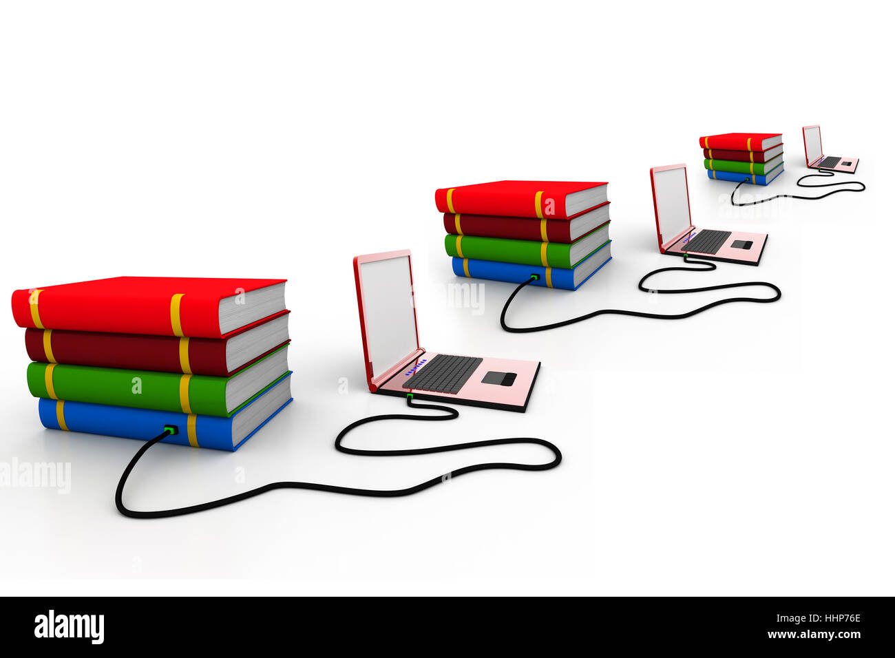 Laptop, notebook, computer, computer, bridge, pittura, comunicazione, Foto Stock