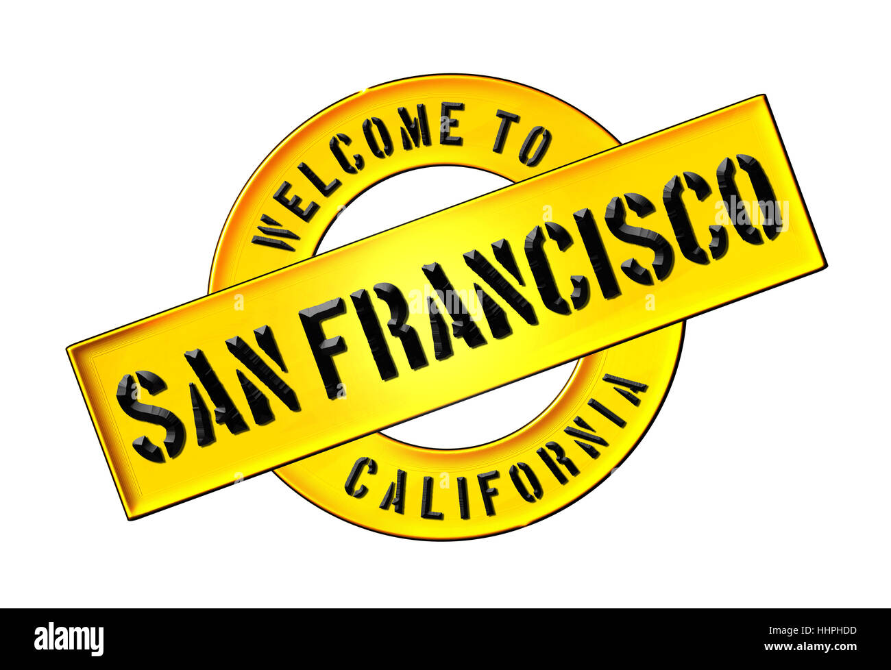 California, Golden, gate, il pittogramma, simbolo pittogramma, simbolo del commercio, banner, Foto Stock