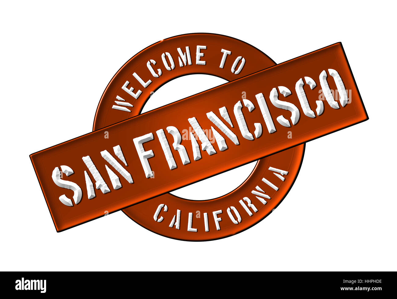 California, Golden, gate, il pittogramma, simbolo pittogramma, simbolo del commercio, banner, Foto Stock