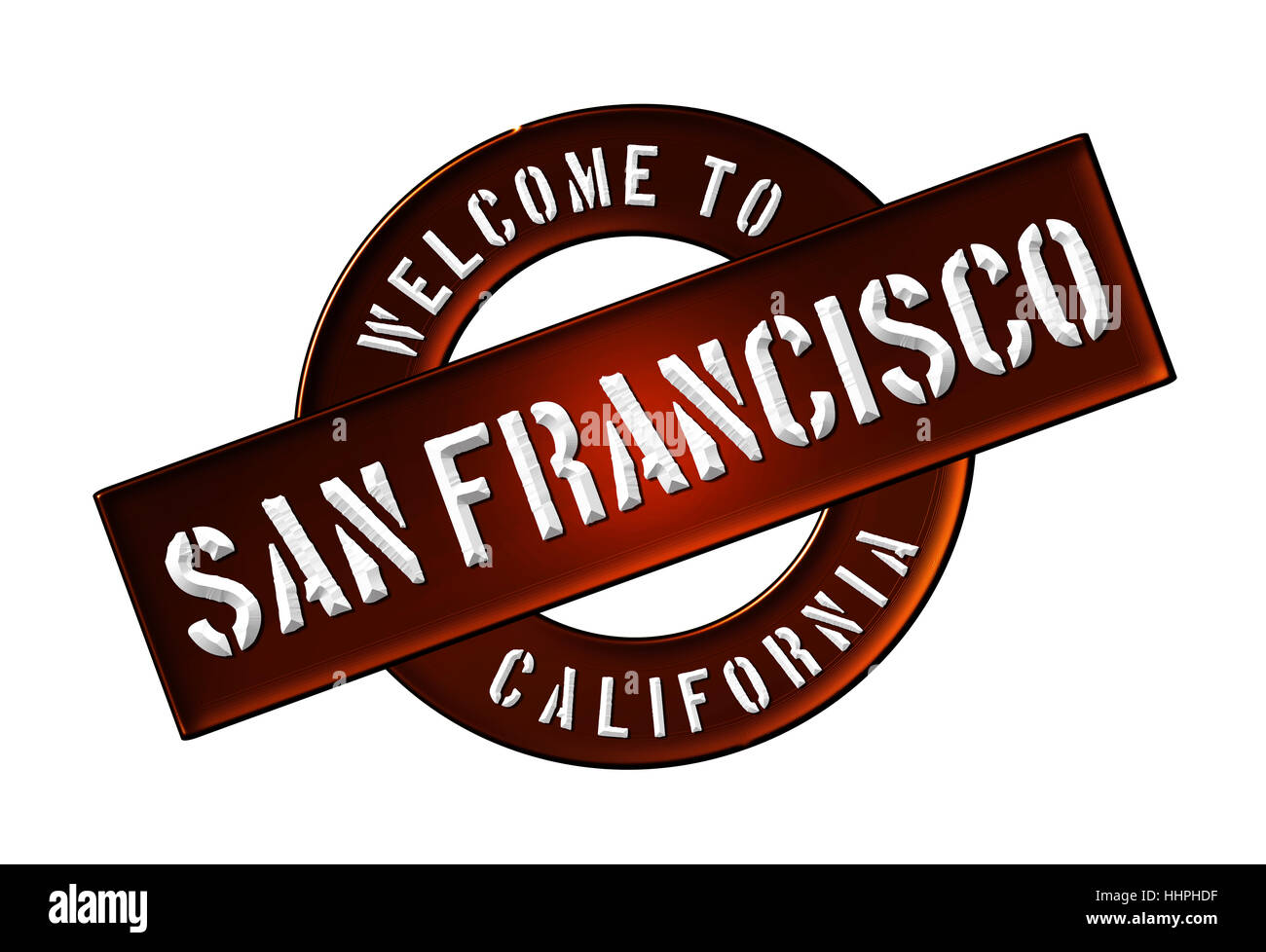 California, Golden, gate, il pittogramma, simbolo pittogramma, simbolo del commercio, banner, Foto Stock