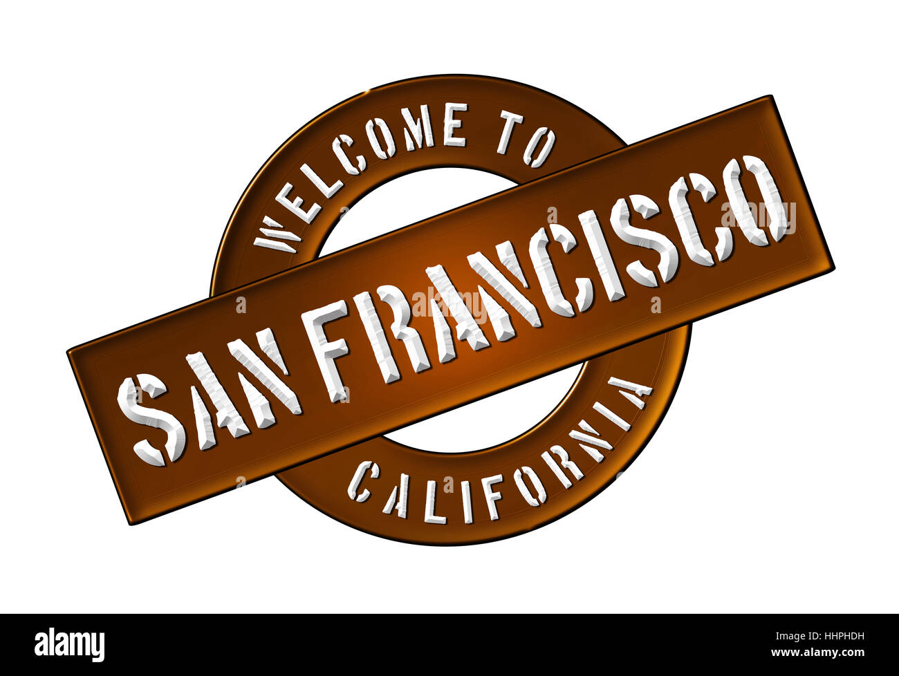 California, Golden, gate, il pittogramma, simbolo pittogramma, simbolo del commercio, banner, Foto Stock