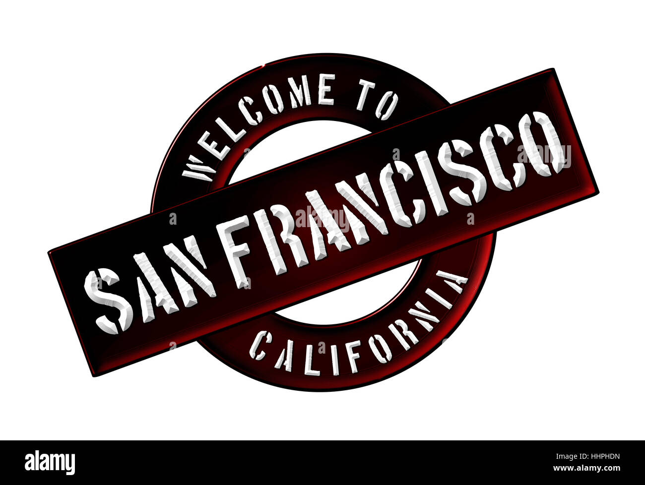 California, Golden, gate, il pittogramma, simbolo pittogramma, simbolo del commercio, banner, Foto Stock
