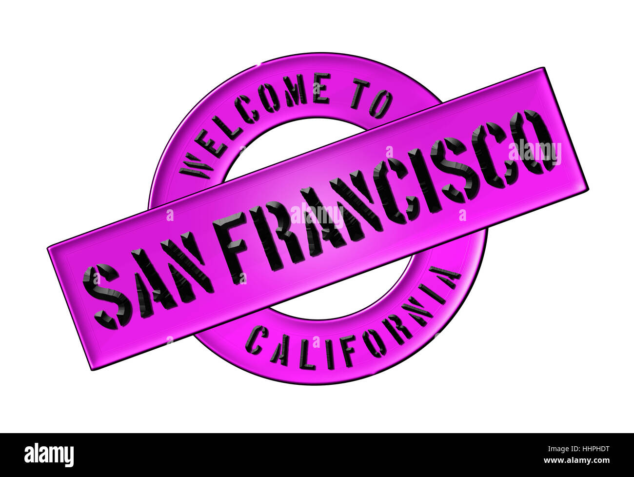 California, Golden, gate, il pittogramma, simbolo pittogramma, simbolo del commercio, banner, Foto Stock
