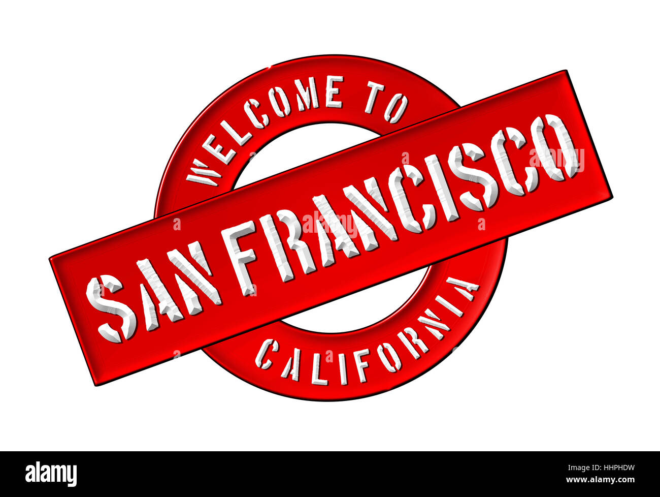 California, Golden, gate, il pittogramma, simbolo pittogramma, simbolo del commercio, banner, Foto Stock