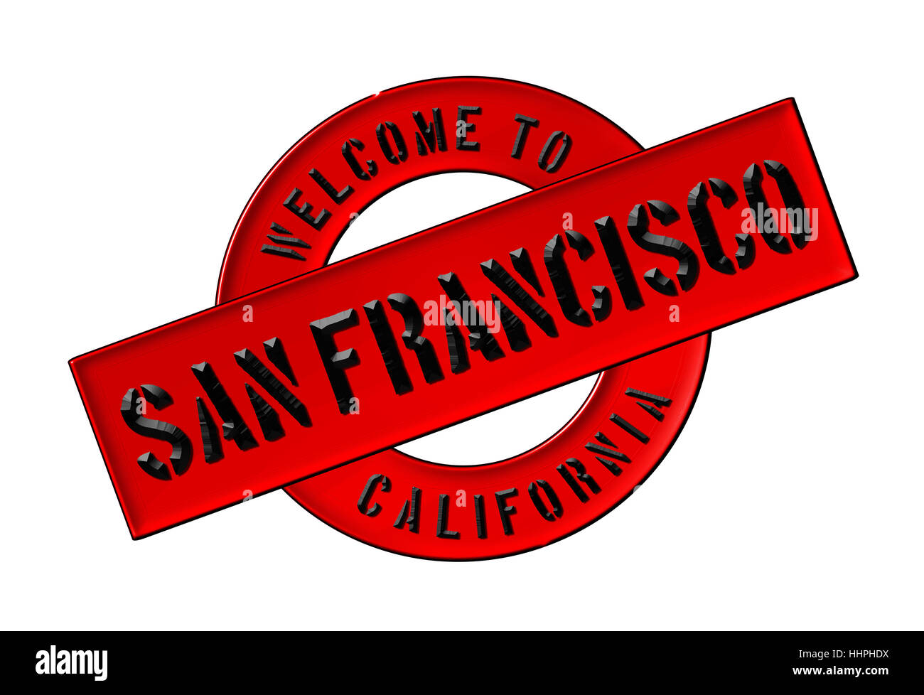 California, Golden, gate, il pittogramma, simbolo pittogramma, simbolo del commercio, banner, Foto Stock