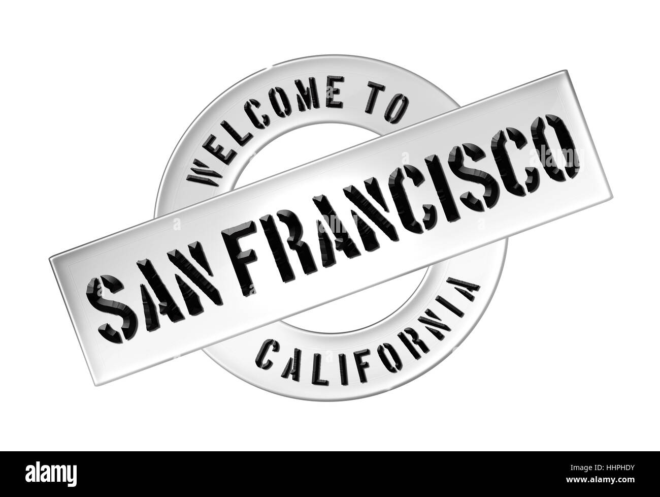 California, Golden, gate, il pittogramma, simbolo pittogramma, simbolo del commercio, banner, Foto Stock
