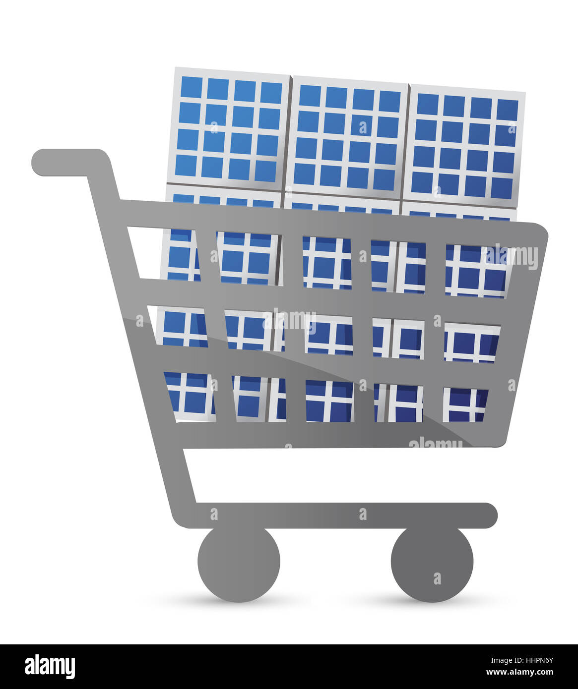 Blu, casa, costruendo, scheda, moderno e modernità, estate, summerly, over, Foto Stock