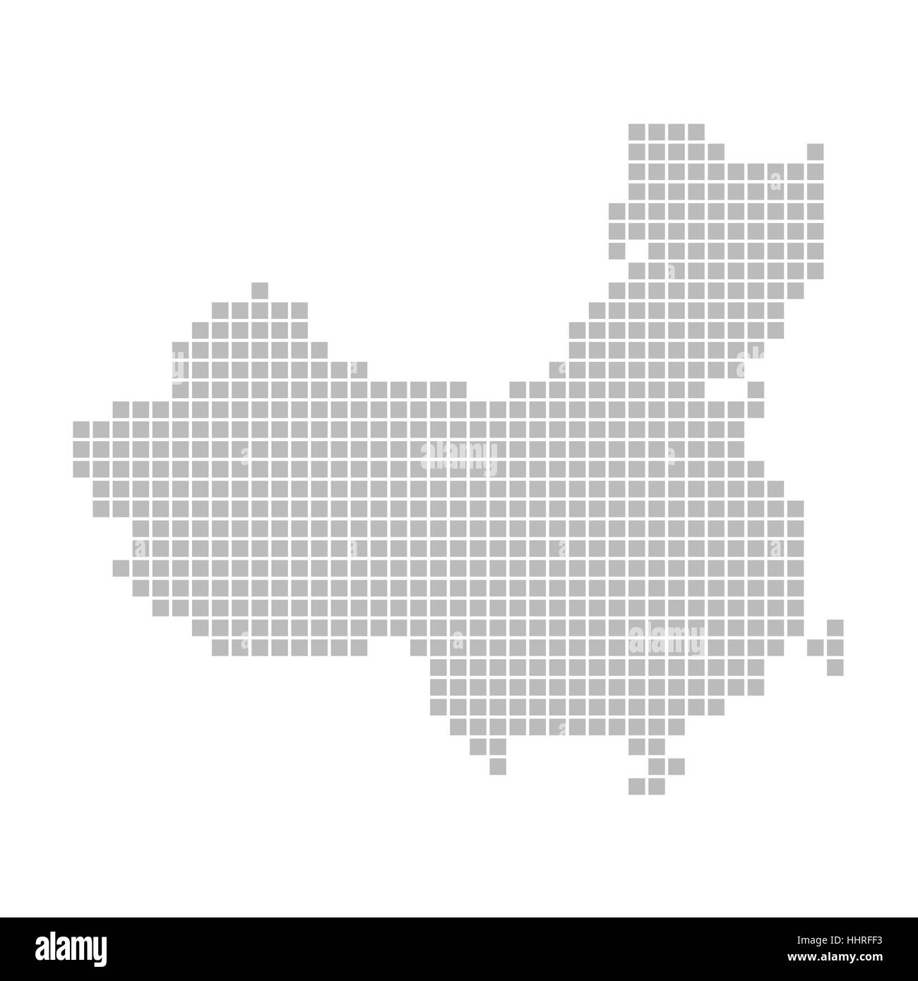 Asia blank Foto Stock