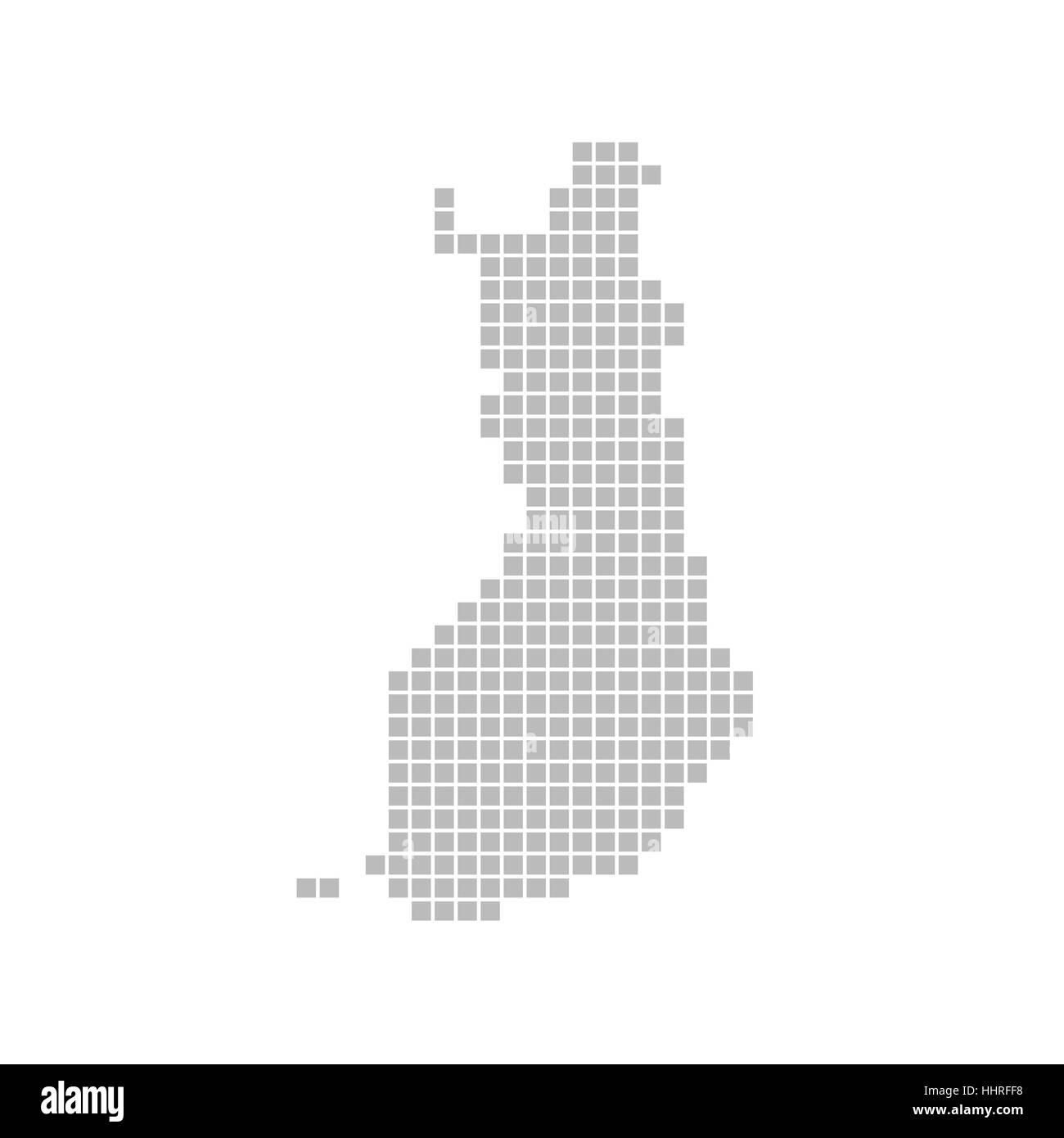 Mappa di pixel: Finlandia Foto Stock