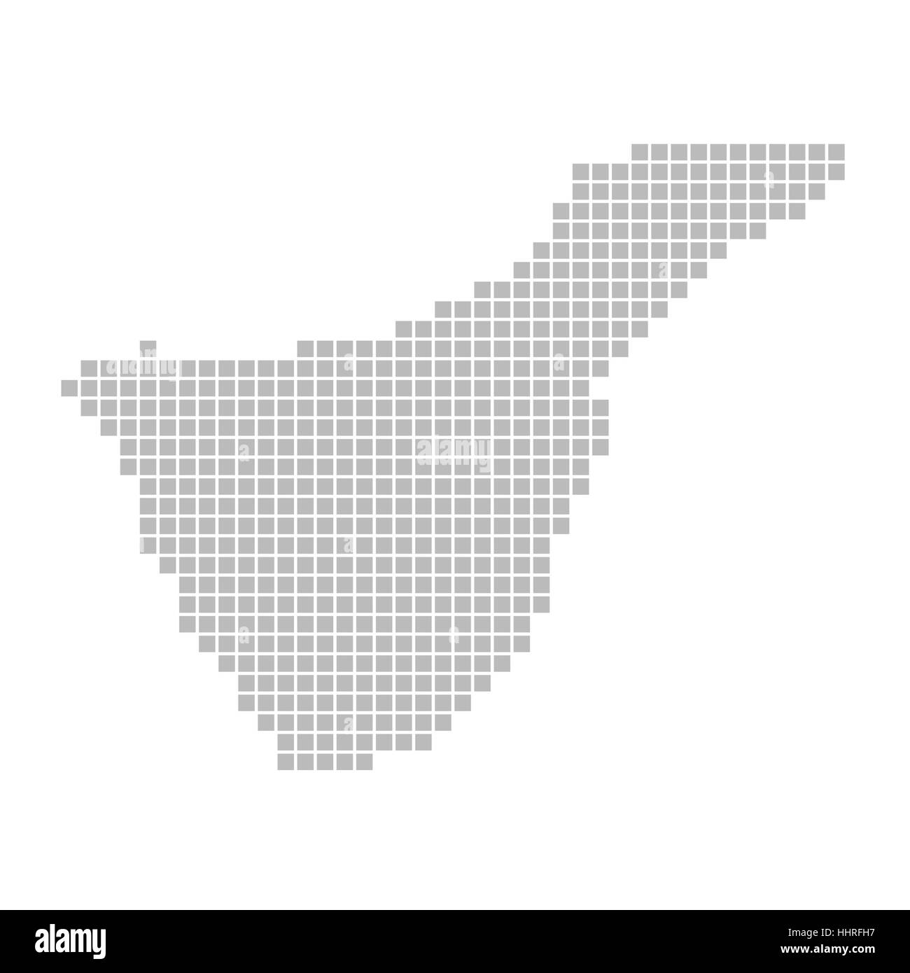 Mappa di pixel: tenerife Foto Stock