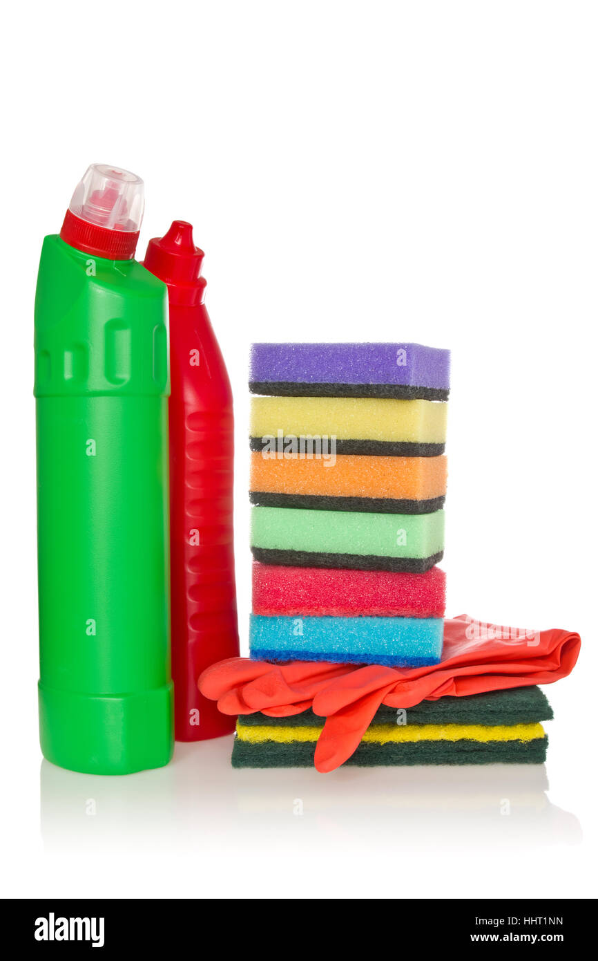 Bottiglia, sanitari, igiene, detergente, chimiche, pulizia, pulizia, Foto Stock
