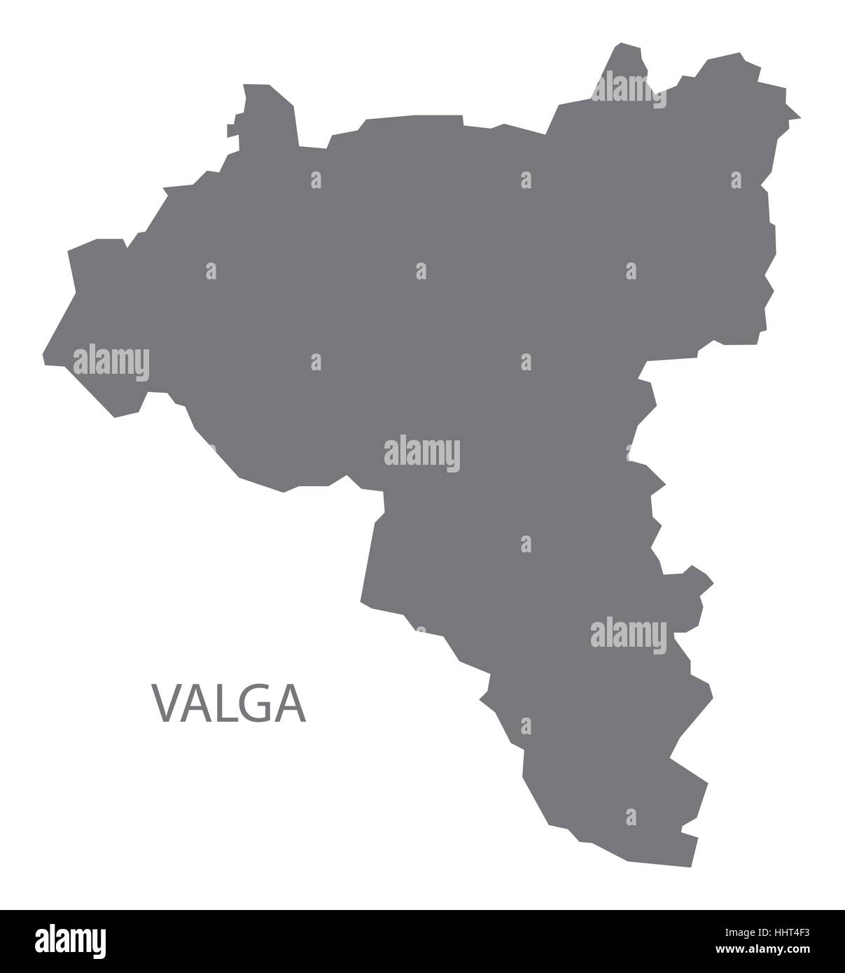 Valga Estonia mappa in grigio Illustrazione Vettoriale