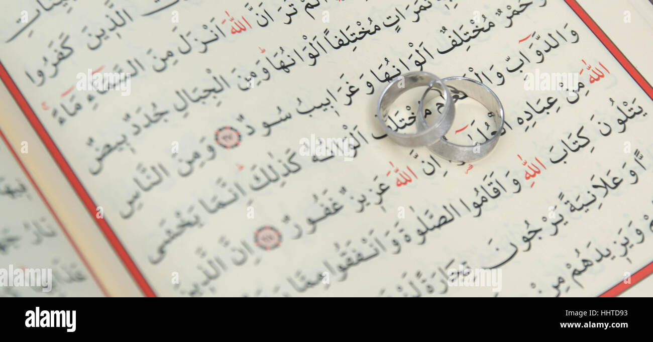 Dettagli del matrimonio Foto Stock