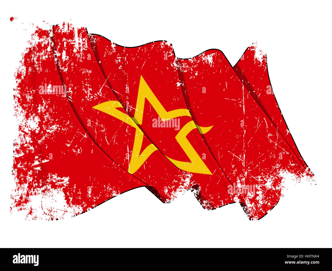 Bandiera, Unione sovietica, militare, rosso, stella, illustrazione, bandiera, Unione sovietica, Foto Stock