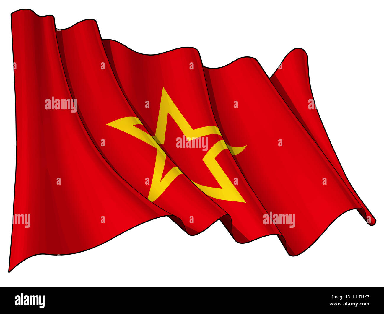 Bandiera, Unione sovietica, militare, rosso, stella, esercito, bandiera, Unione sovietica, banner, Foto Stock
