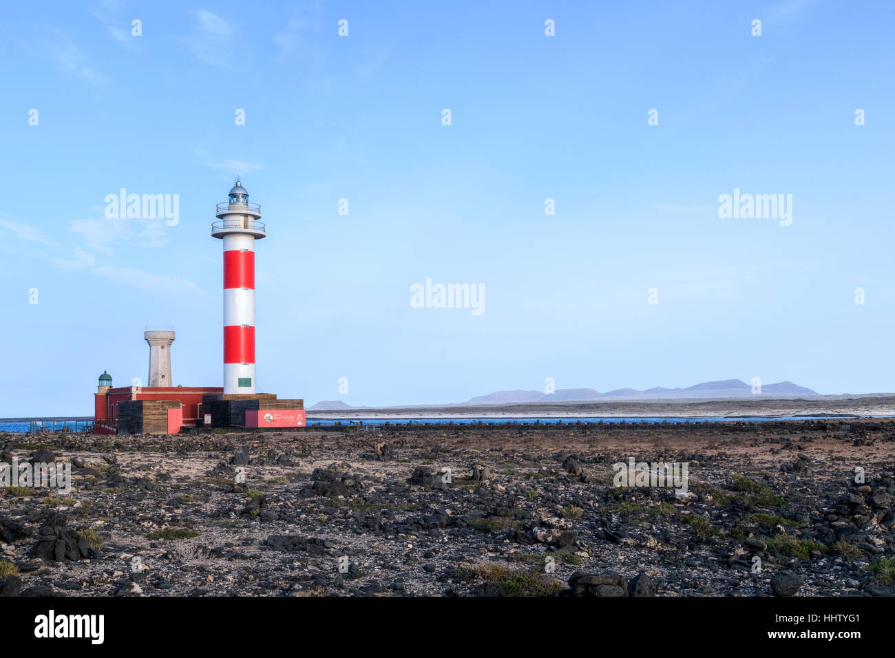 Faro El Cotillo, La Oliva, Fuerteventura, Isole Canarie, Spagna Foto Stock