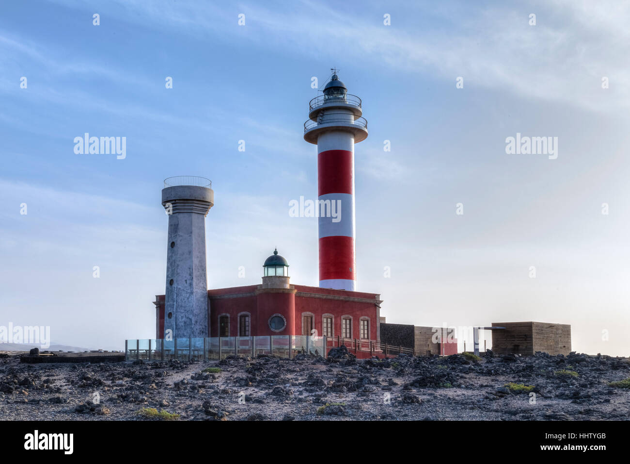 Faro El Cotillo, La Oliva, Fuerteventura, Isole Canarie, Spagna Foto Stock