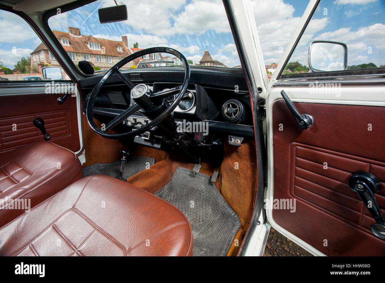 1974 Mini Clubman Station Wagon compatta automobile britannico Foto Stock