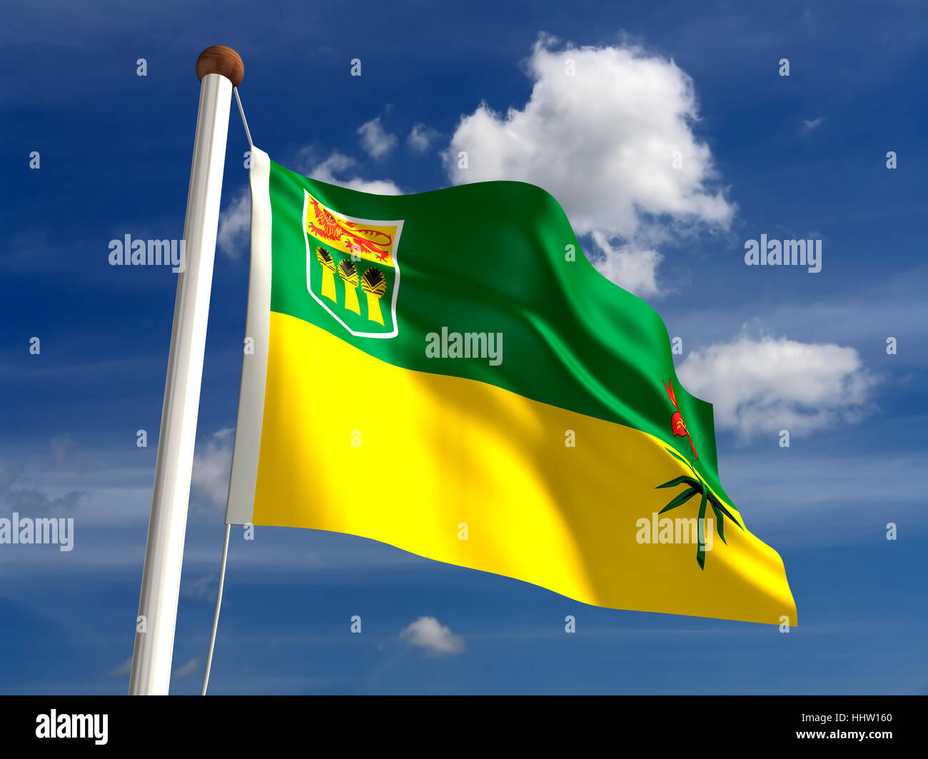 Il cloud, stream, Canada, bandiera, polo, giorno, durante il giorno, nessuno, Flagstaff, Foto Stock