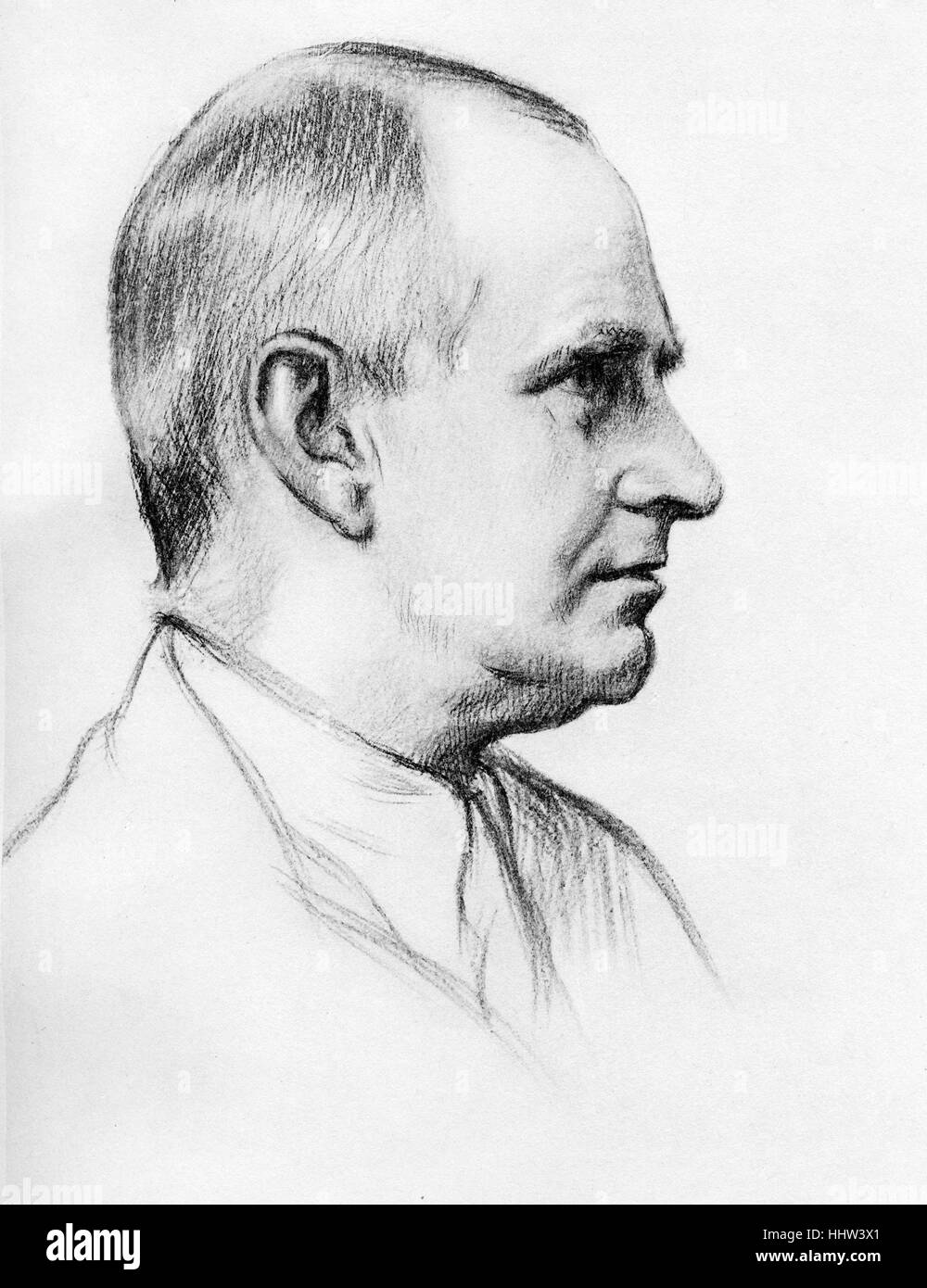 Sir Arthur Stanley Eddington, (28 dicembre 1882 - 22 novembre 1944 astrofisico inglese. Dopo un disegno da William Foto Stock