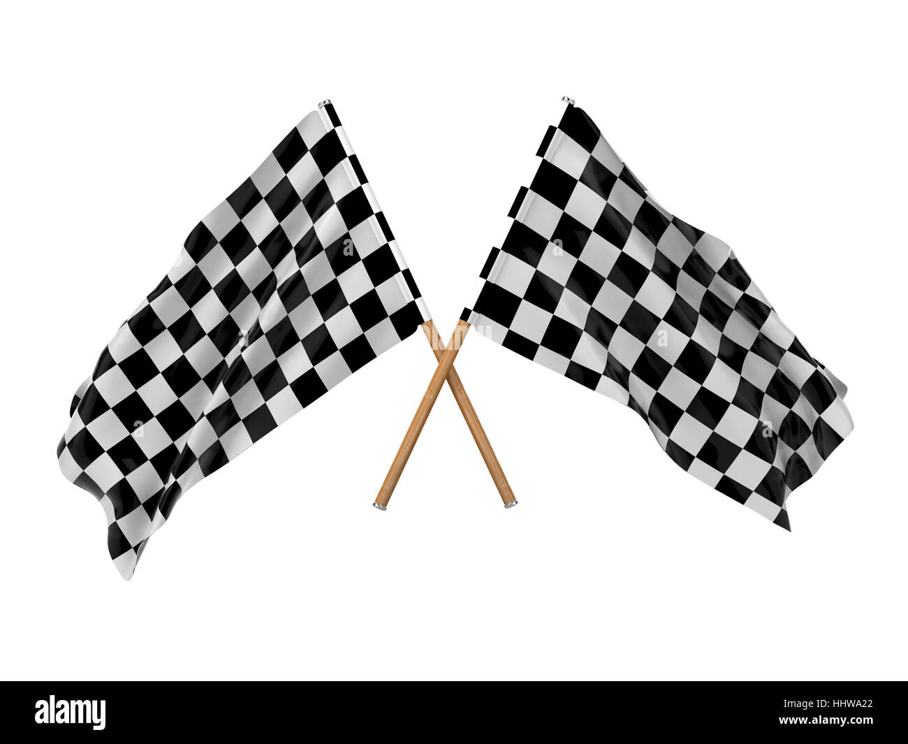 Bandiere a scacchi.(Racing bandiere a scacchi attraversato, finitura  bandiera a scacchi Foto stock - Alamy