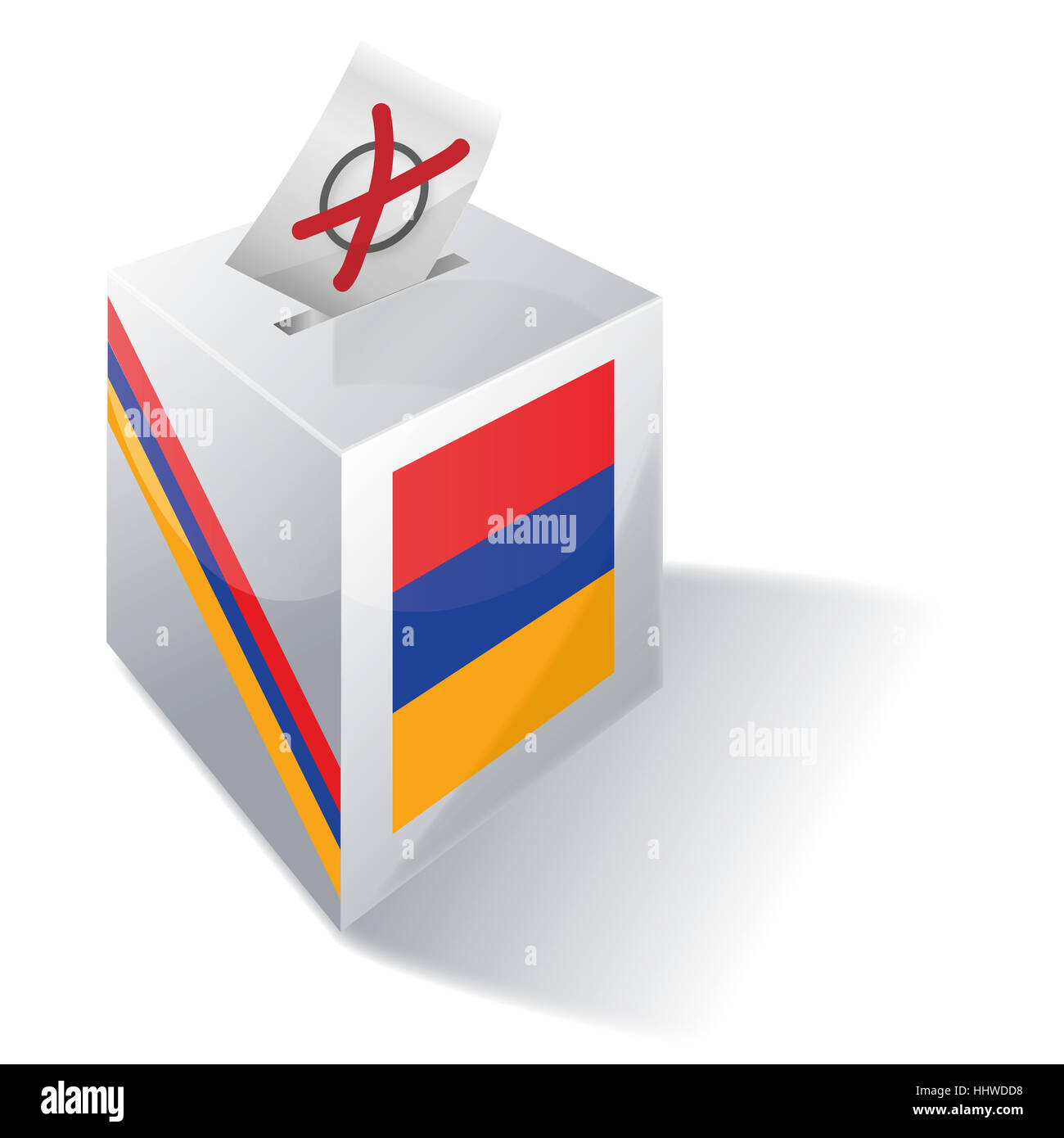 Casella delle elezioni in Armenia Foto Stock