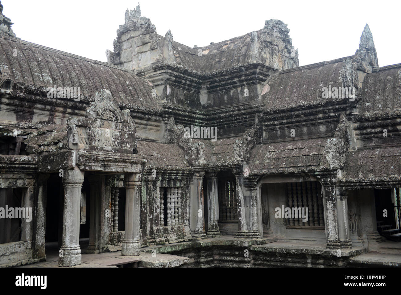 Angkor Wat, Siem Reap, Cambogia, sud-est asiatico. Foto Stock