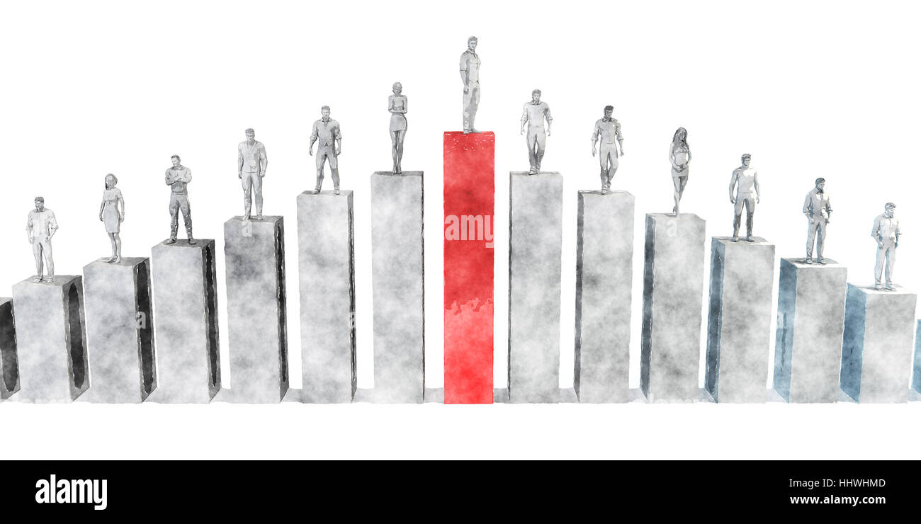 Lo sviluppo di carriera e formazione alla leadership nella gestione di progetti Foto Stock