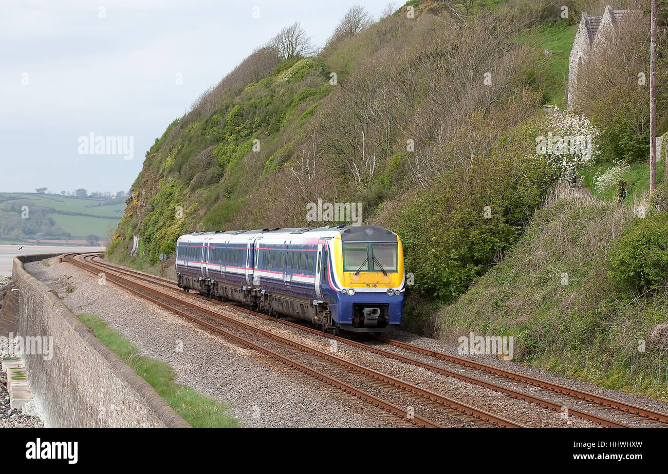 Arriva Trains 175 Classe n. 175116, St Ismaele, Carmarthenshire Foto Stock