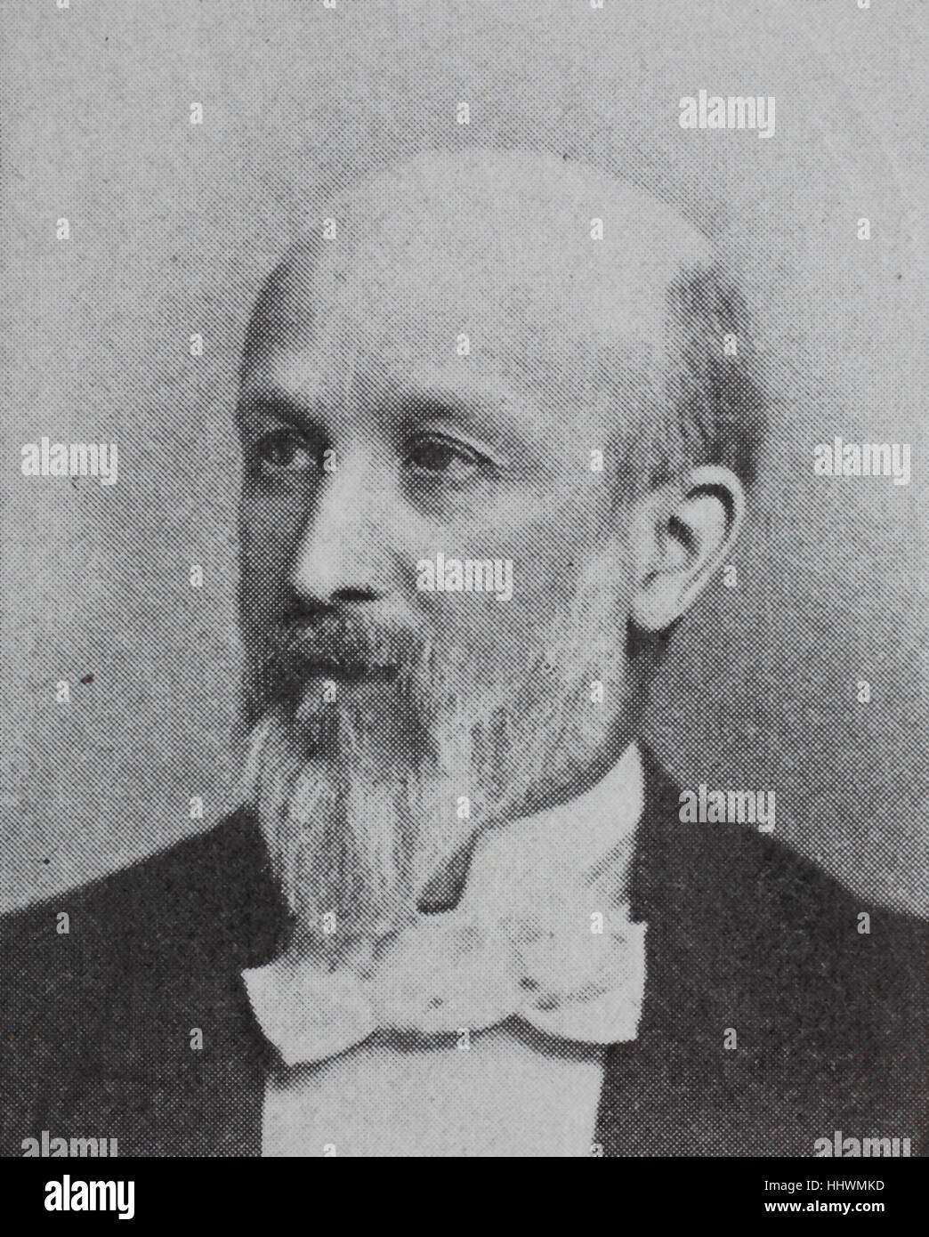 Oscar Hertwig, 1849 - 1922, dello zoologo tedesco e professore, che ha scritto sulla teoria dell'evoluzione storica immagine o illustrazione, pubblicato 1890, digitale migliorata Foto Stock