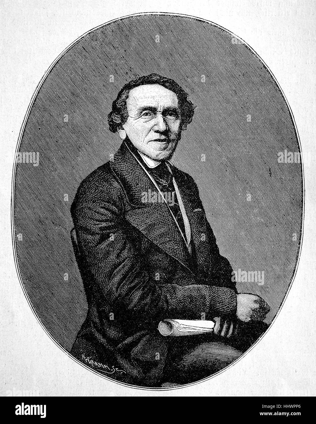 Giacomo Meyerbeer, nato come Giacobbe Liebmann birra, 5 settembre 1791 - 2 maggio 1864, era un tedesco opera compositore di nascita ebraica , immagine storica o illustrazione, pubblicato 1890, digitale migliorata Foto Stock